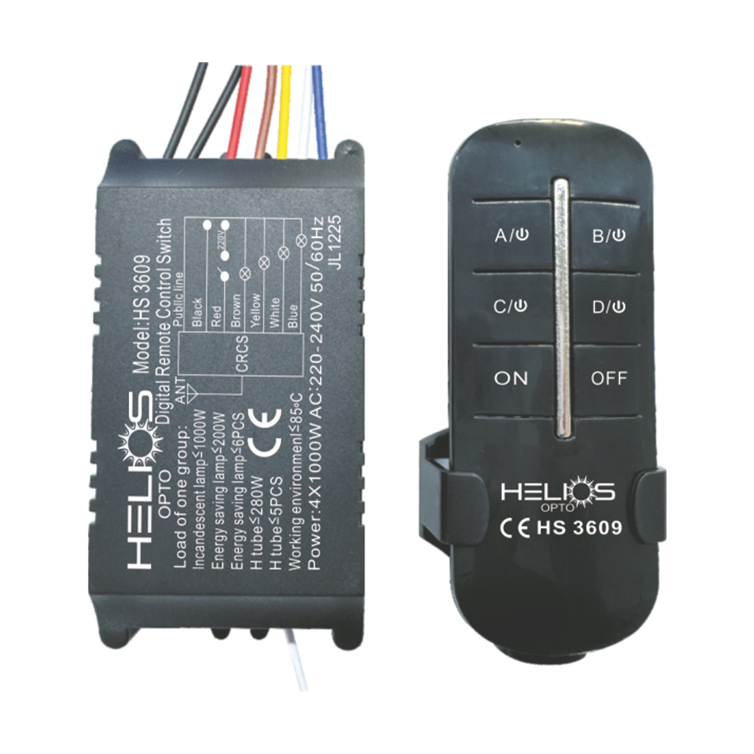 Helios Opto Hs 3609 4 Kanallı Avize Kumandası